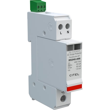 Citel Surge Protection Device, 1 Phase, 230/400V, 2 Wires DS240S-400